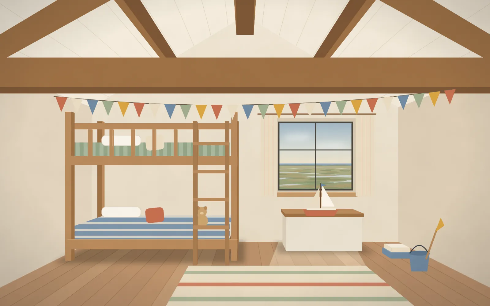 The bunk room